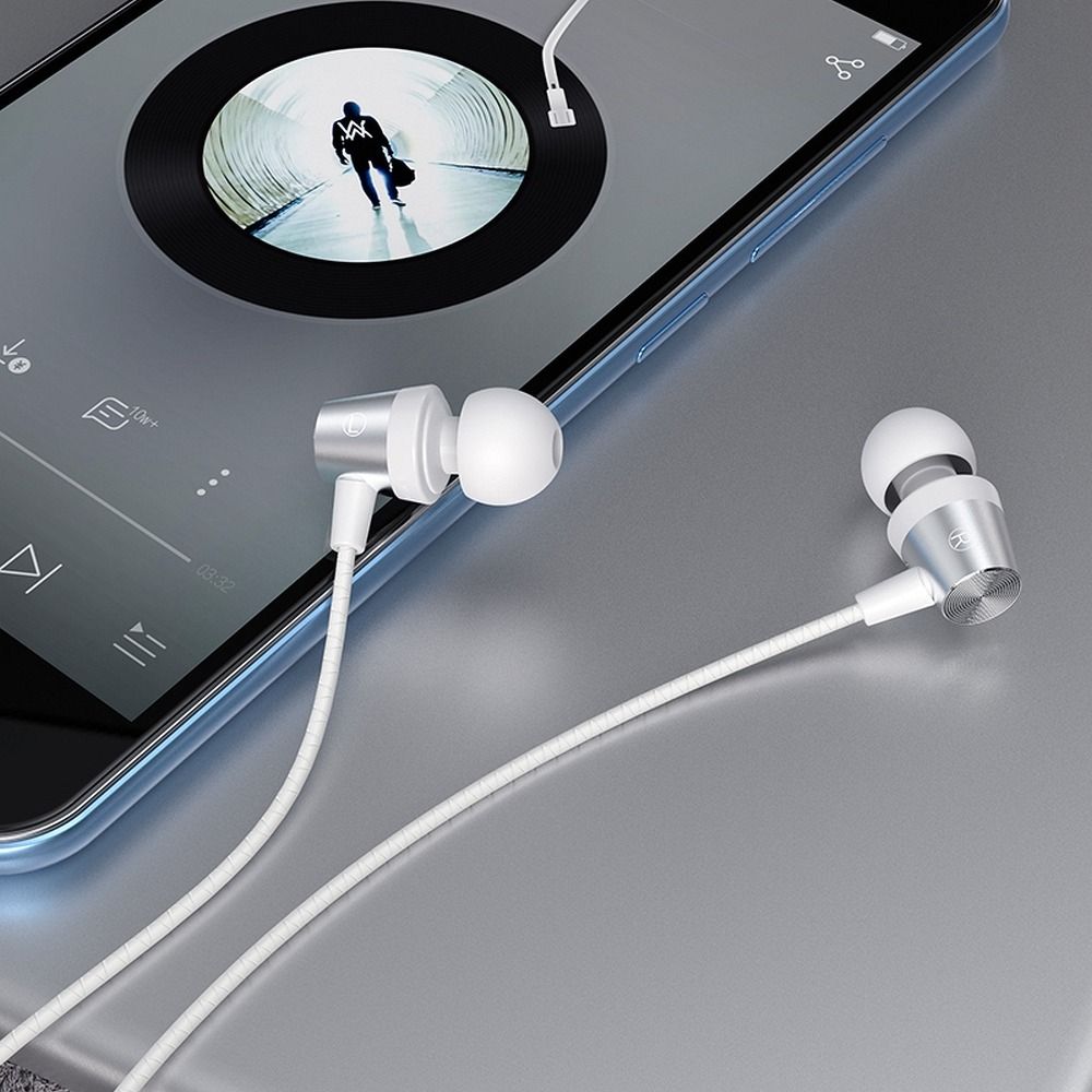 97a50ad3041b1617037ae7297d170ab7 HOCO wire earphones Jack 3,5 mm with microphone M79 white