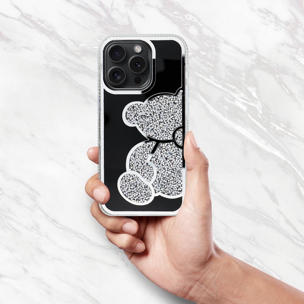 TEDDY BEAR Case for IPHONE 16 silver