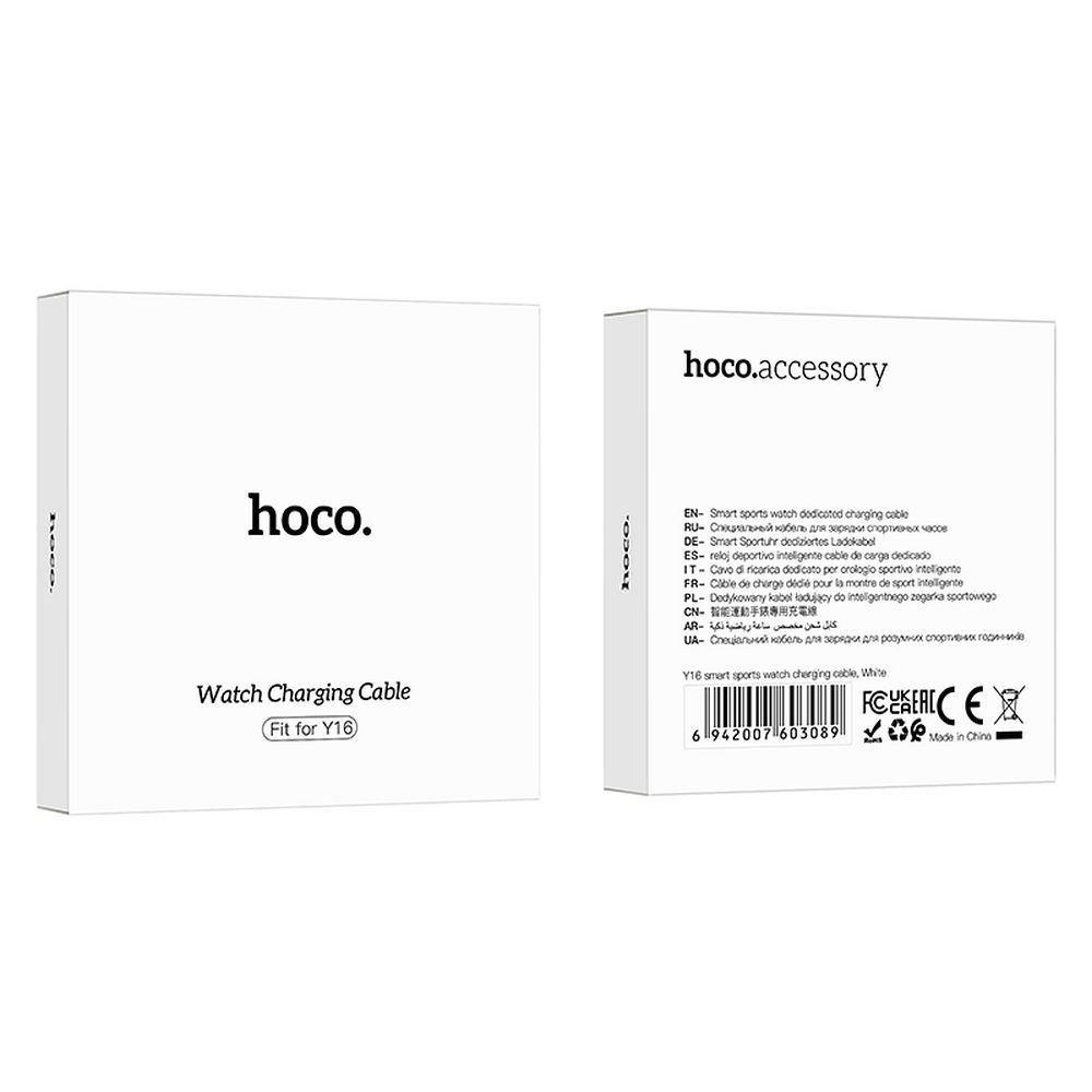 HOCO smartwatch charging cable Y16 0,84 m white