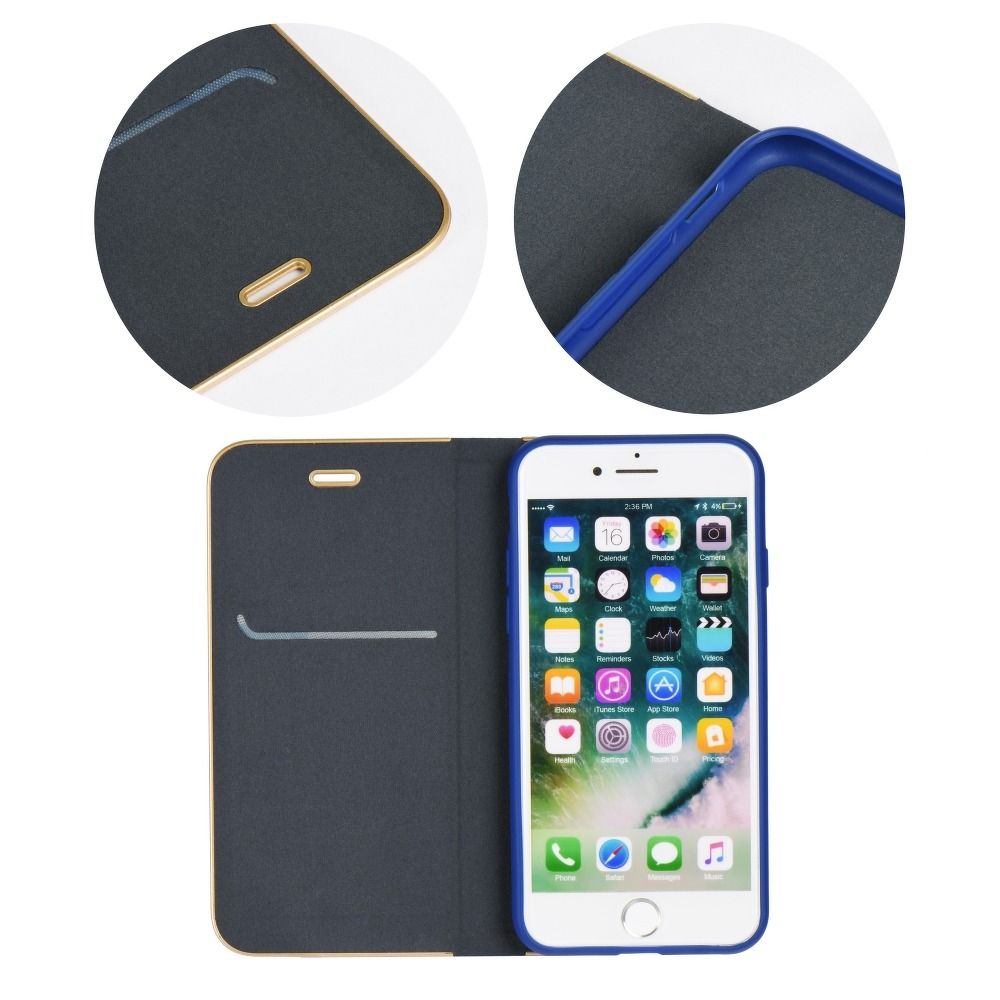 98111fc15dde0e7c90fdc3db289bf9c8 LUNA Book Gold for SAMSUNG J5 2017 navy blue