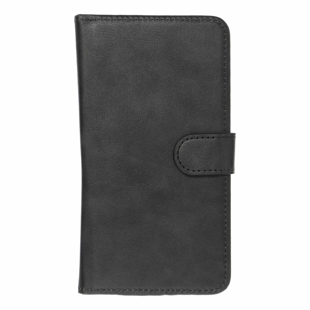 Universal book case COMMON size M for SAMSUNG S21 / NOTE / NOTE 2 / NOTE 3 / S10 / HUAWEI P30 Lite / P9 / P9 Lite / SONY XPERIA Z3 / Z4 / Z5 black
