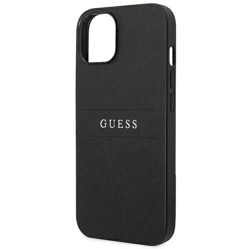 GUESS case for IPHONE 14 Plus GUHCP14MPSASBBK (Saffiano With Metal Logo) black