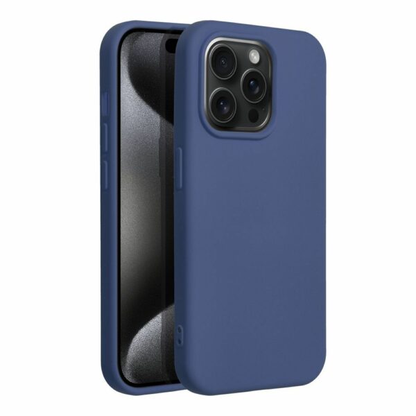 SILICONE case for IPHONE 15 Pro blue