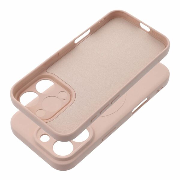 SILICONE MAG COVER case compatible with MagSafe for IPHONE 16 Pro pink