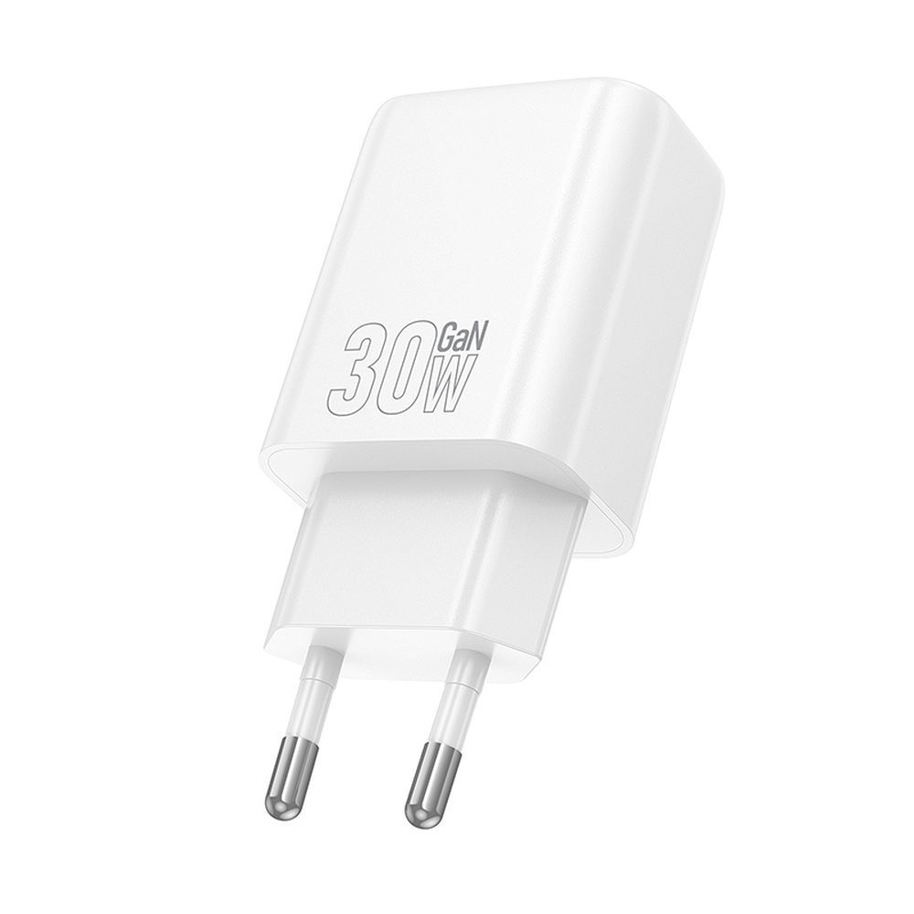 HOCO wall charger USB A + Type C PD QC3.0 3A 30W N63 white