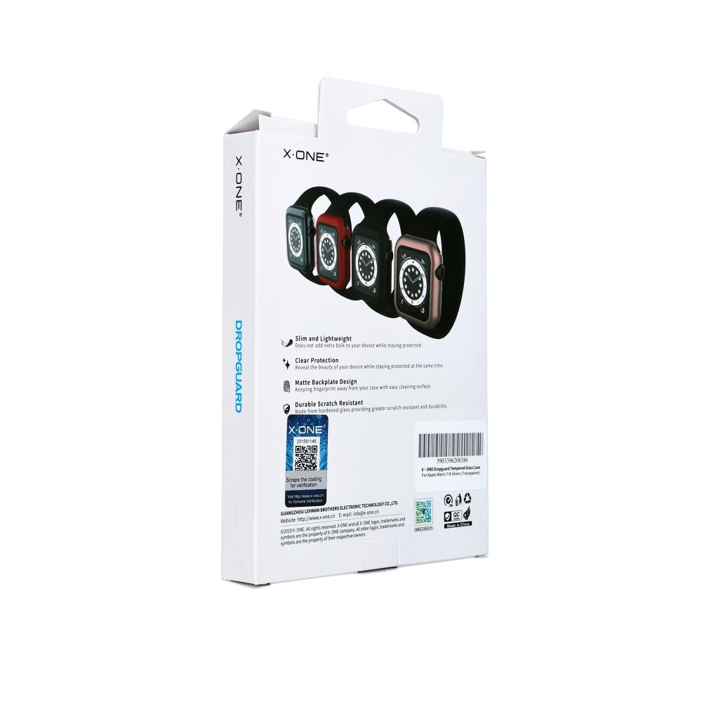 X-ONE Dropguard Case - for Apple Watch 7/8/9 45mm transparent