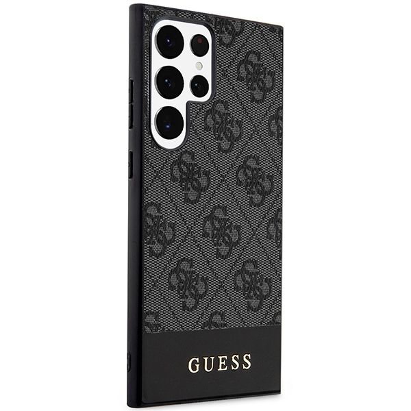GUESS case for SAMSUNG S24 Ultra GUHCS24LG4GLGR (4G Bottom Stripe) black
