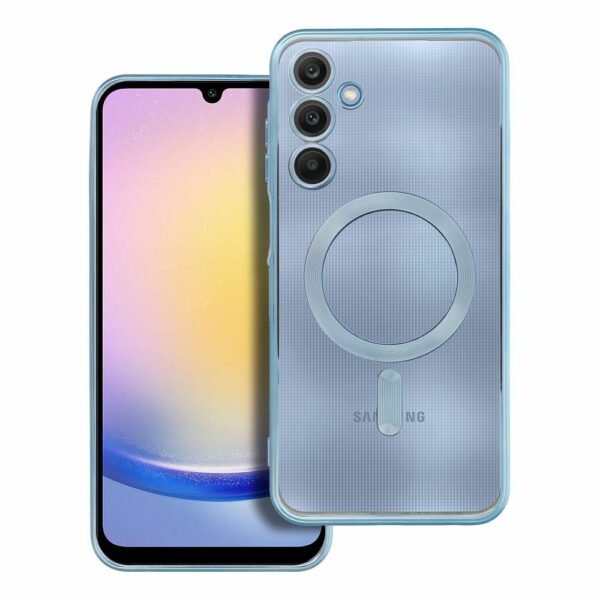 ELECTRO MAG COVER case compatible with MagSafe for SAMSUNG A25 blue