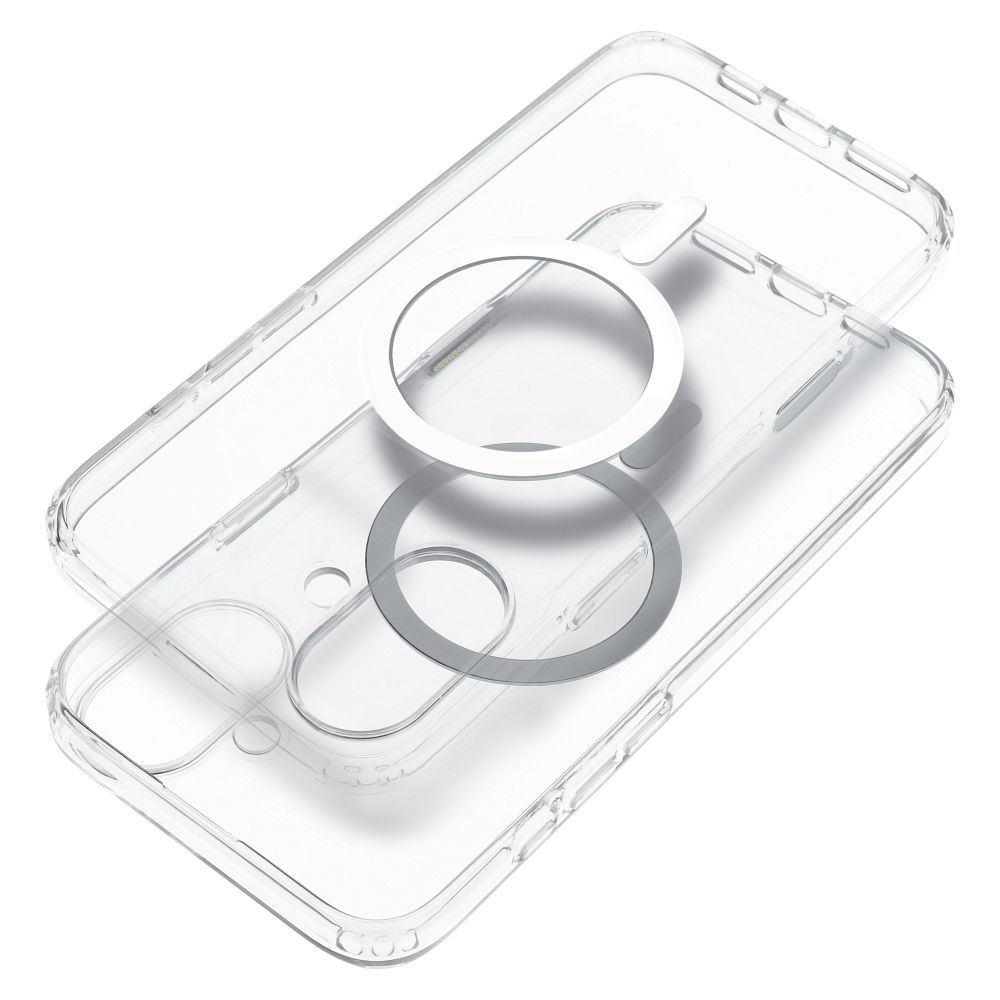 Clear Elite Mag Cover antiyellowing compatible with Camera Control button and MagSafe for IPHONE 16 PLUS transparent