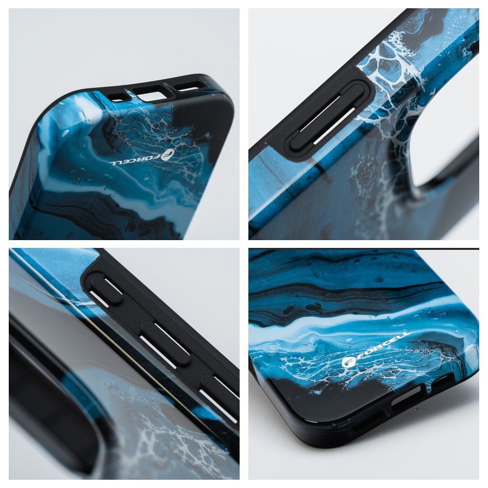 FORCELL F-PROTECT Mirage, Military Drop-Tested case compatible with MagSafe for IPHONE 15 deep sea