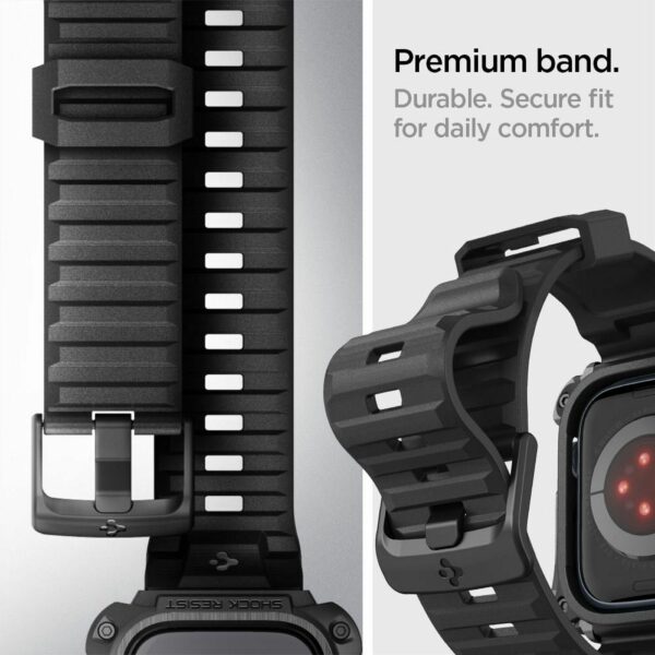 SPIGEN case TOUGH ARMOR ”PRO” for APPLE Watch 7 / 8 / 9 (45 mm) metal black