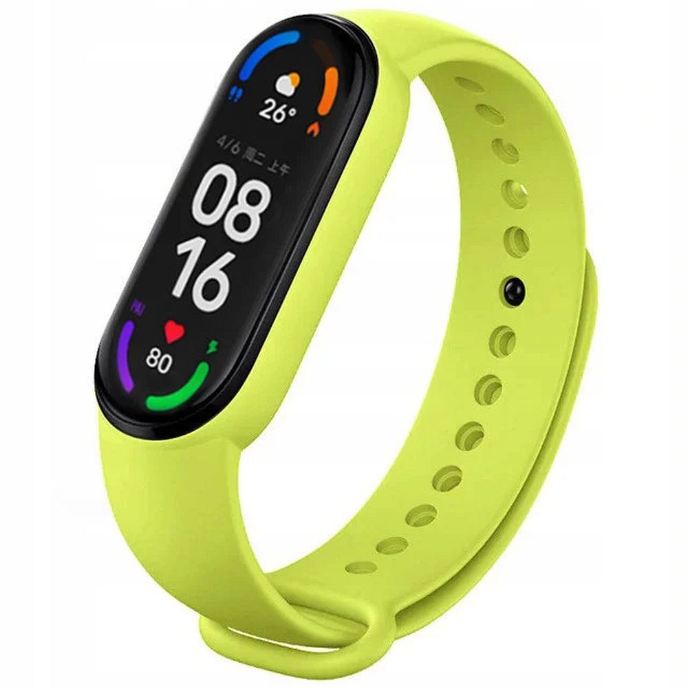 Silicone strap for XIAOMI Mi Band 5 / 6 / 7 green (05)
