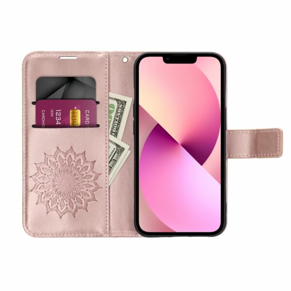 MEZZO Book case for XIAOMI Redmi Note 12 5G mandala rose gold