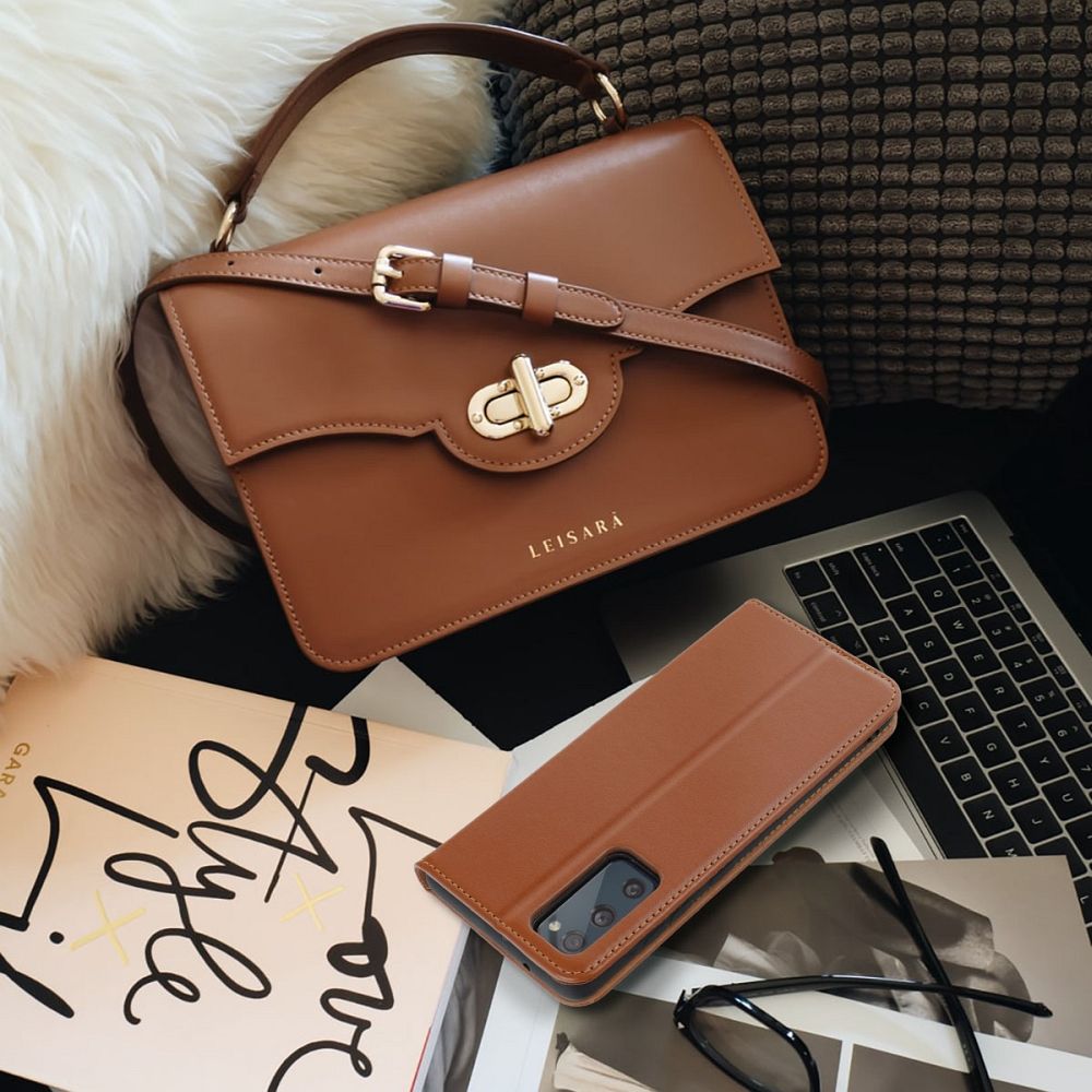 9bf2fc50c9794accf21c88dc348260f8 SMART PRO Book leather case for SAMSUNG A56 5G brown