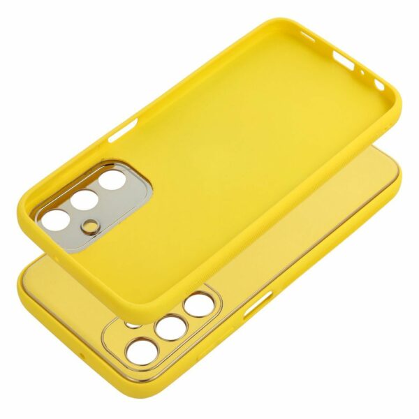 LEATHER case for SAMSUNG A25 5G yellow