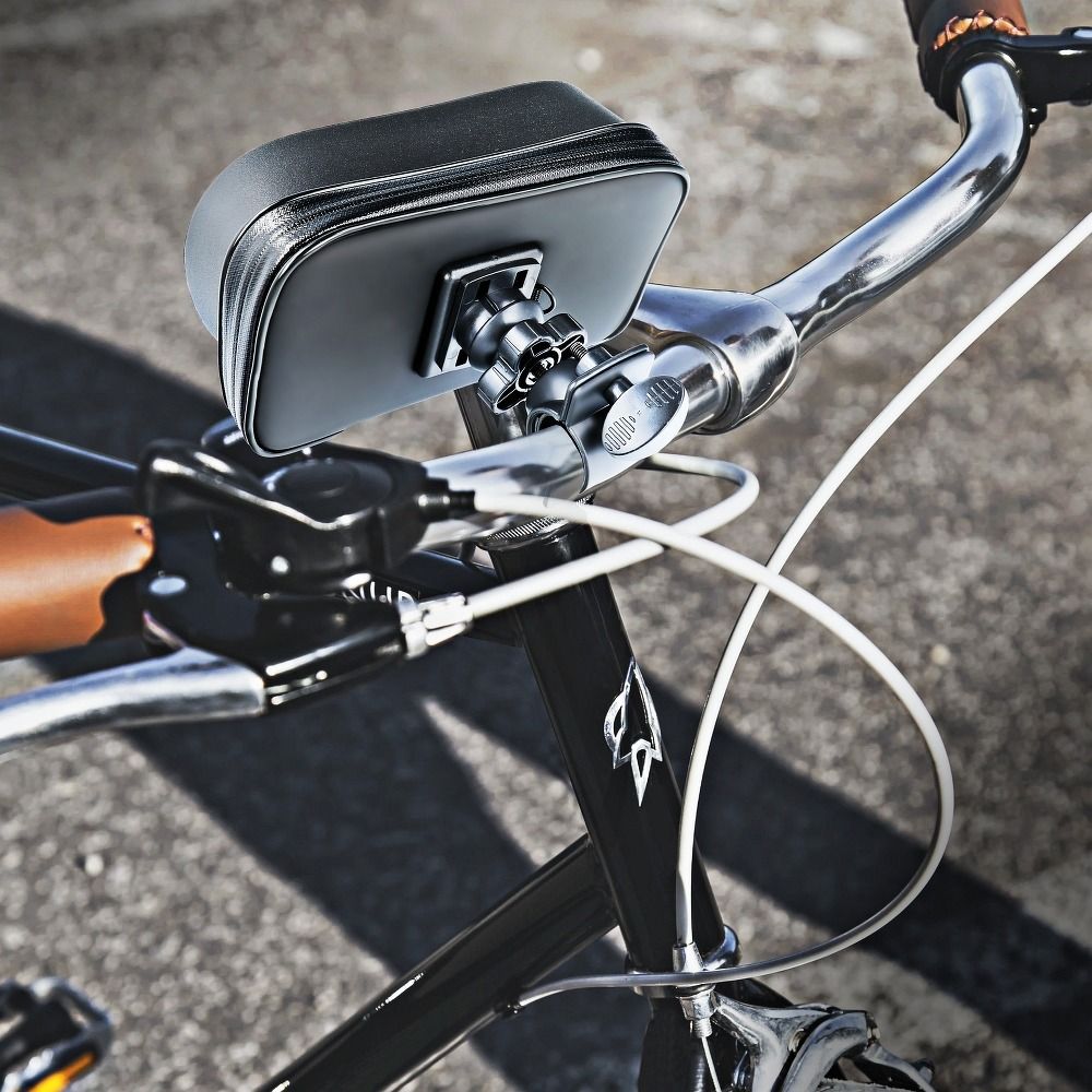 9c276c925e3d22722c682a63b0c161d3 Bike holder waterproof with zip and hood ( 5,5" - 6,3" ) black