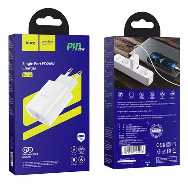 HOCO charger Type C PD 20W N14 white