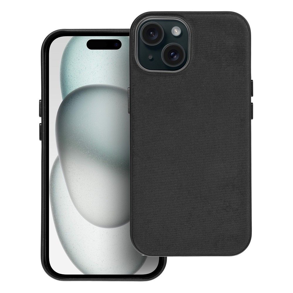 WOVEN MAG COVER case compatible with MagSafe for IPHONE 15 black