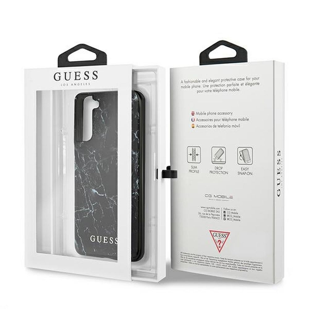 GUESS case for SAMSUNG S21 Plus GUHCS21MPCUMABK (Marble) black