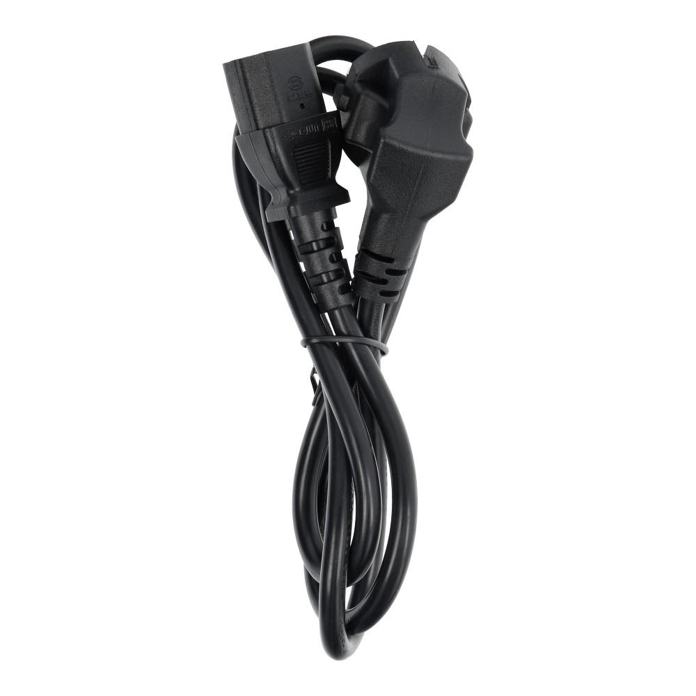 9d55b5d35dc4a7633db180c89c42b168 Power cable for computer PC / printer / monitor 230V 16A 1 m black