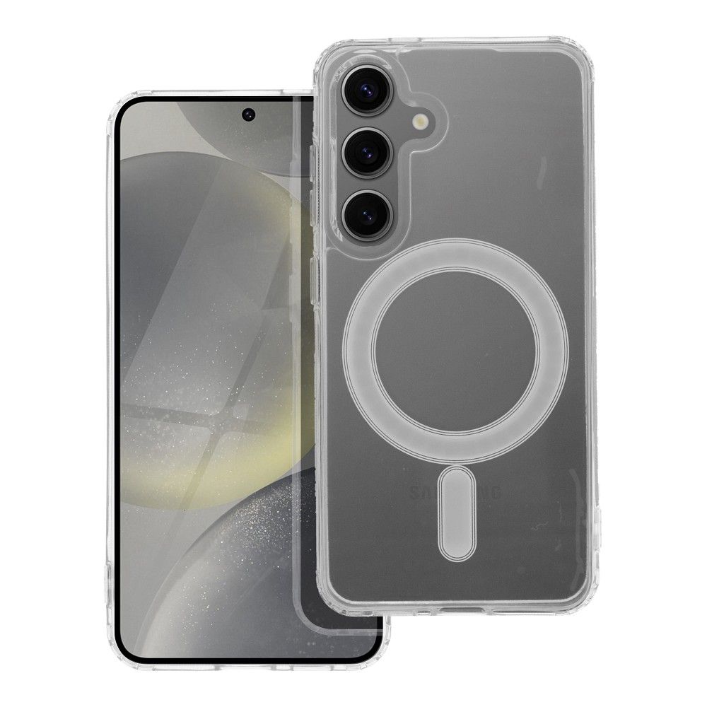 CLEAR MAG COVER case compatible with MagSafe for SAMSUNG S24 transparent