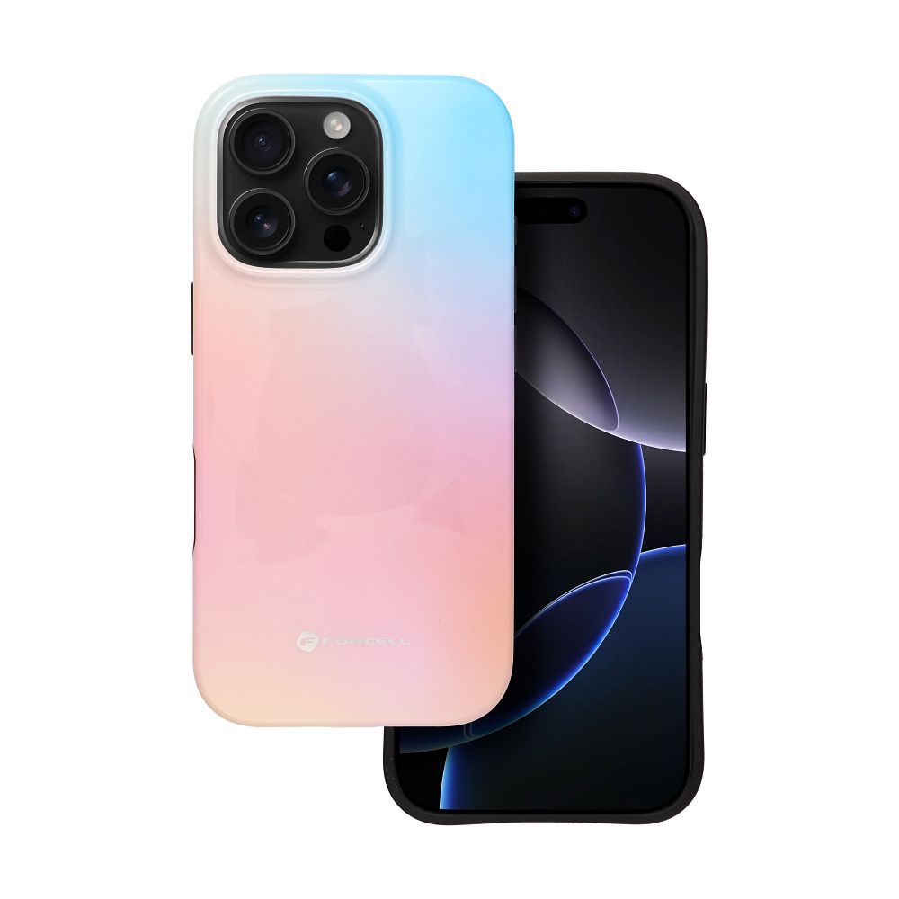 FORCELL F-PROTECT Mirage, Military Drop-Tested case compatible with MagSafe for IPHONE 15 PRO MAX pinky blue