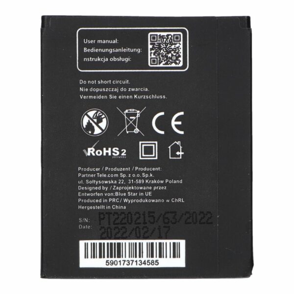 BLUE STAR battery for SONY ERICSSON U100 Yari / J10 / J10i2 ELM / Hazel 1100 mAh