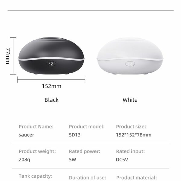 Aromatherapy machine / humidifier / diffuser Art Deco model SD13 white