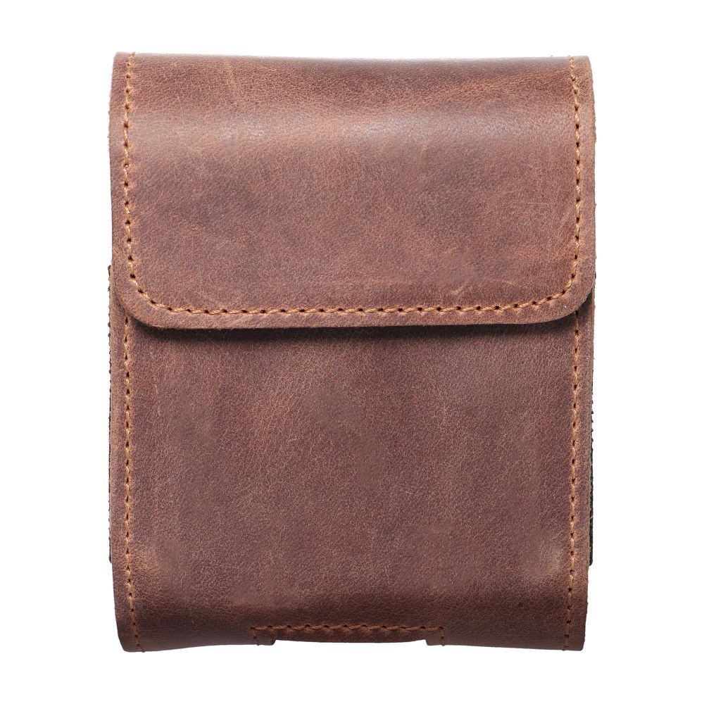 ROYAL Crazy Horse universal horizontal leather belt holster size V for SAMSUNG FLIP 1 / 2 / 3 / 4 / HUAWEI P50 Pocket / MOTOROLA RAZR 5G brown