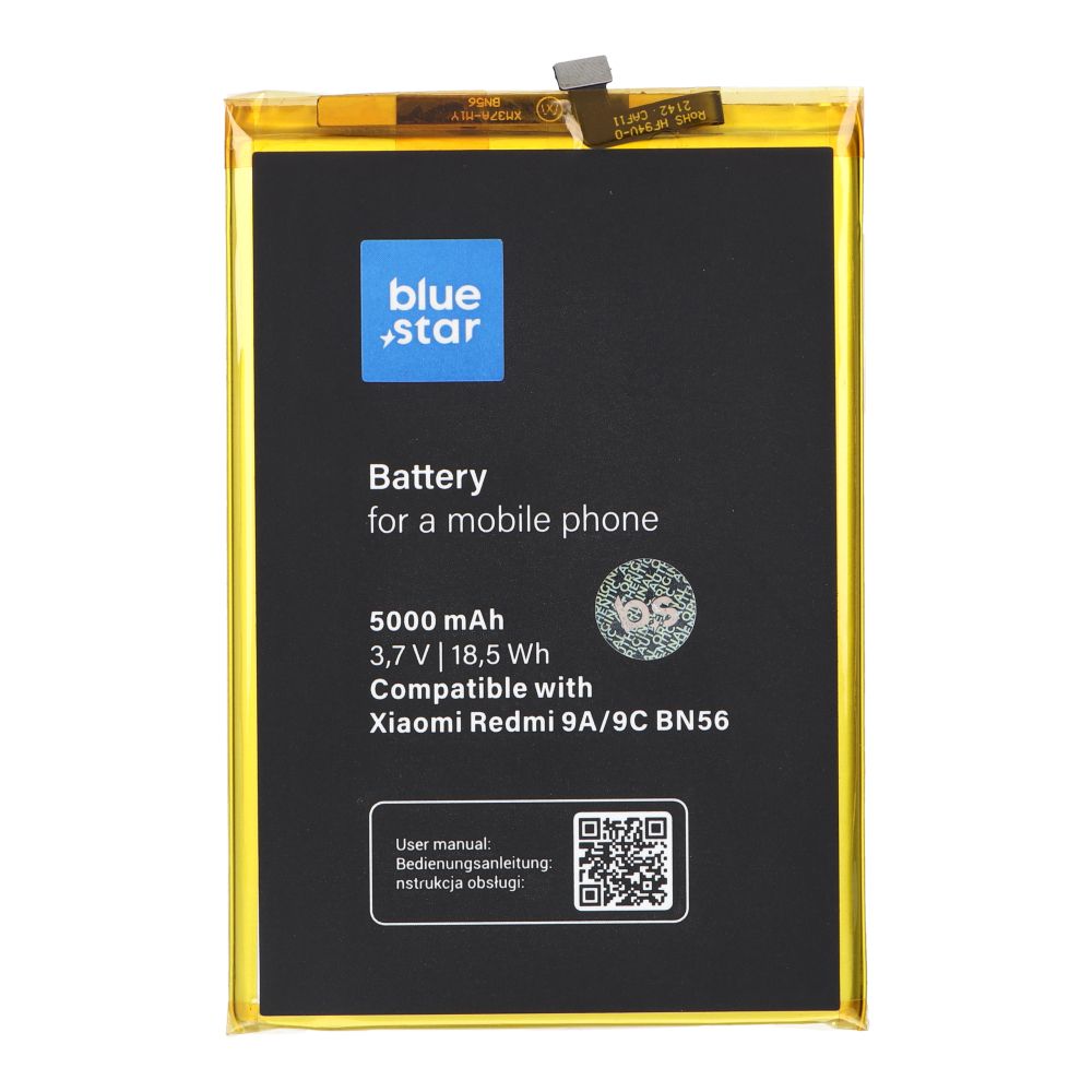 9dc2b7685a434f3fe15b05d4094ab202 BLUE STAR battery for XIAOMI REDMI 9A / 9C / POCO M2 Pro (BN56) 5000 mAh