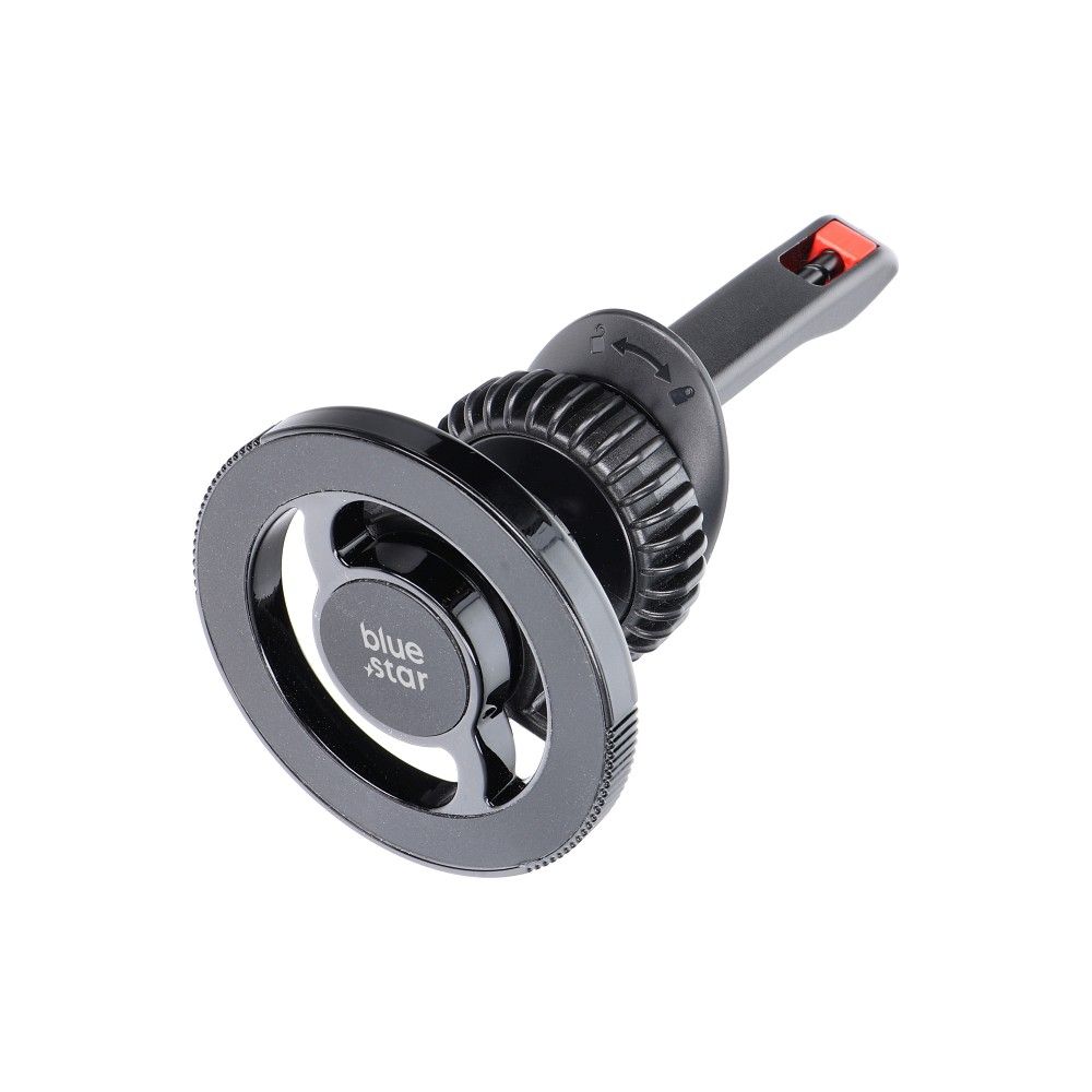 BLUE STAR magnetic car holder for air vent compatible with MagSafe SMART LOCK X1 black