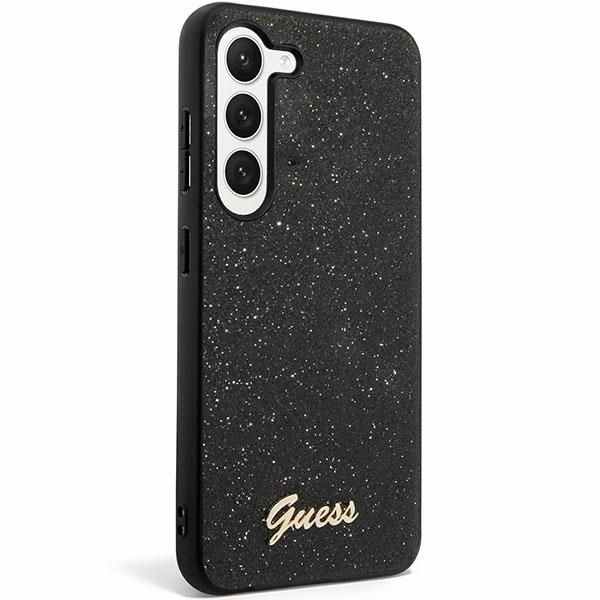 GUESS case for SAMSUNG S24 GUHCS24SHGGSHK (Glitter Script) black