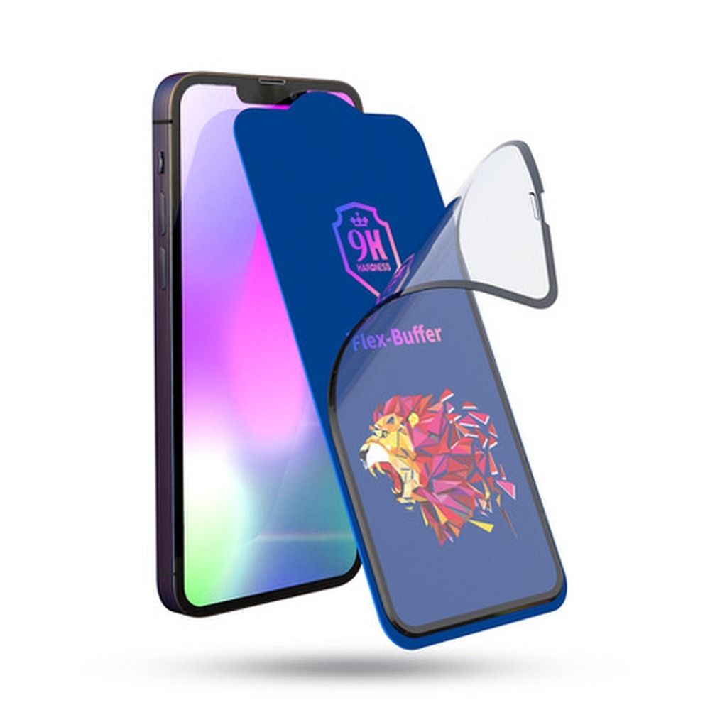 9e0773bef2b6ae4894d30fad9f23eca7 Bestsuit Flex-Buffer Hybrid Glass 5D with antibacterial Biomaster coating for Apple iPhone 12 mini BLACK