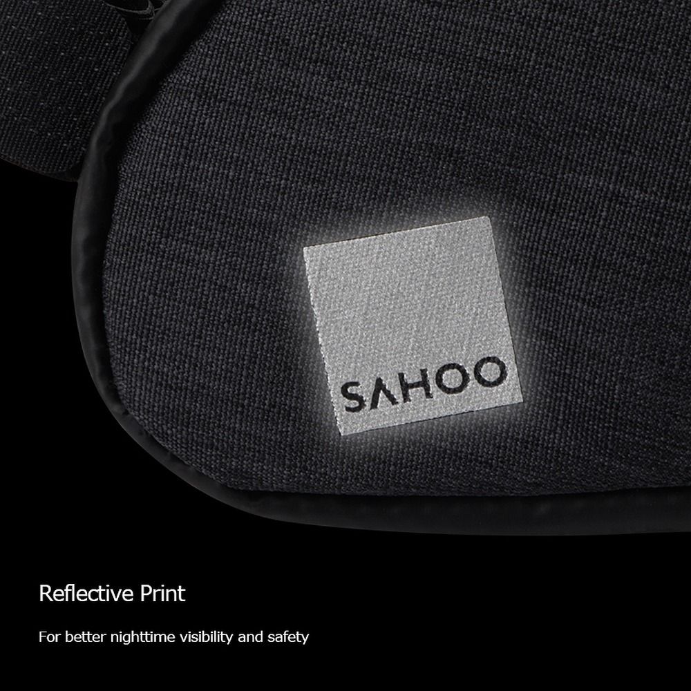 SAHOO bike bag under the bicycle seat with zip 0,5L 131470S-SA black