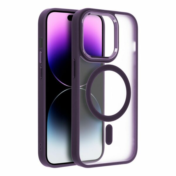 MATTE MAG COVER case compatible with MagSafe for IPHONE 16 purple