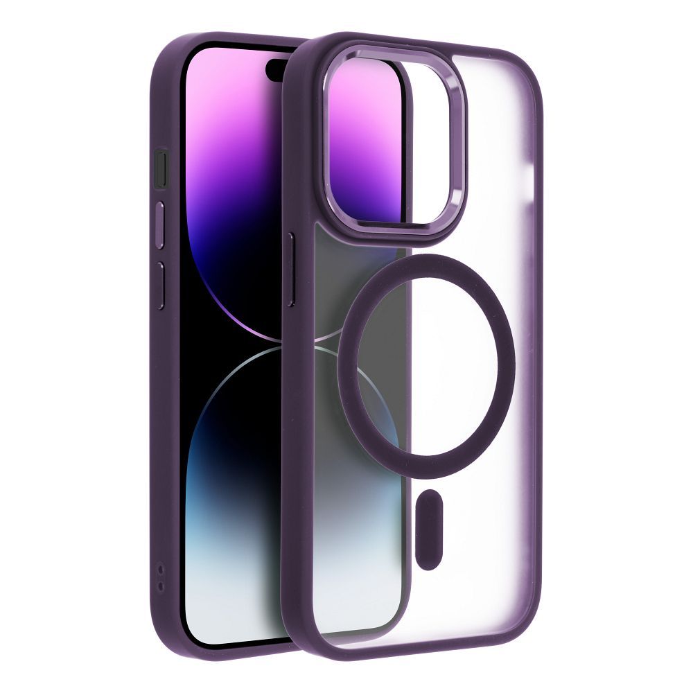 MATTE MAG COVER case compatible with MagSafe for IPHONE 16 purple