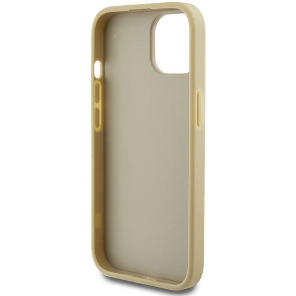 GUESS case for IPHONE 15 GUHCP15SHG4SGD (Fixed Glitter Big 4G) gold