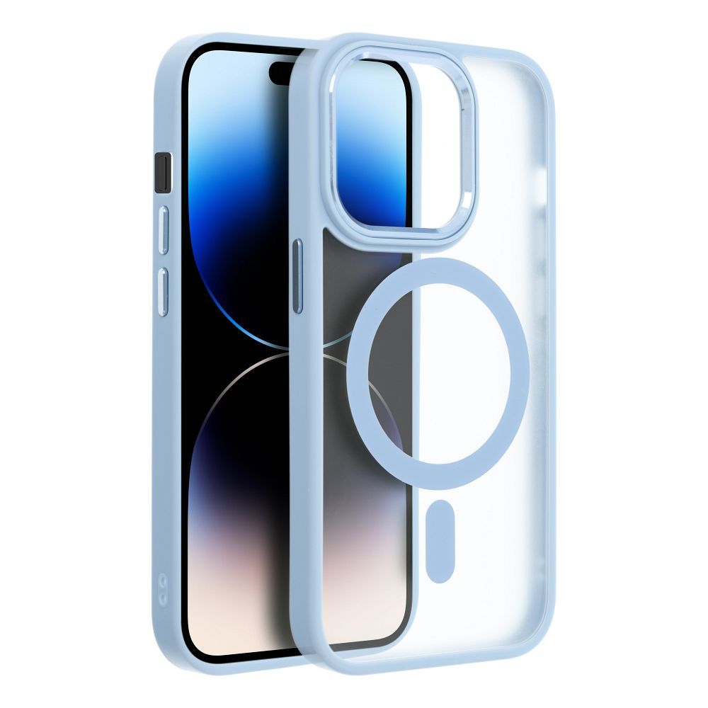 MATTE MAG COVER case compatible with MagSafe for IPHONE 11 blue