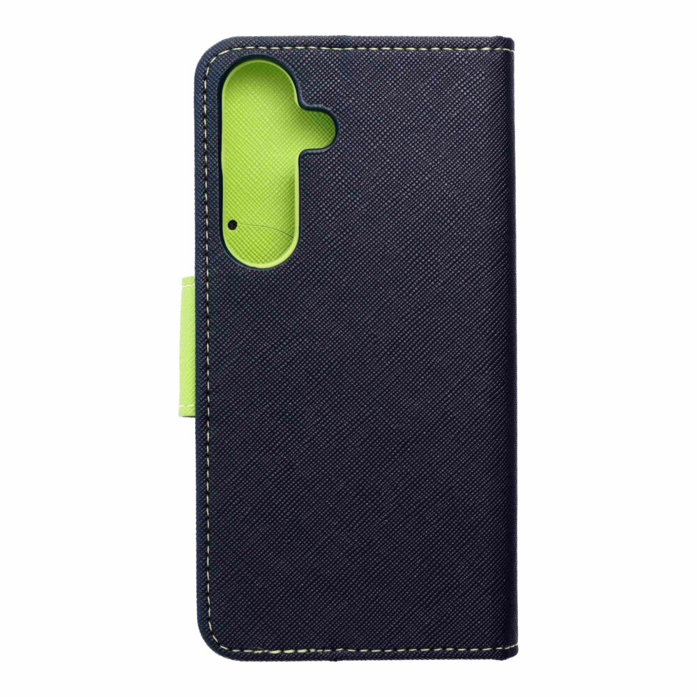 FANCY Book case for SAMSUNG S25 navy / lime