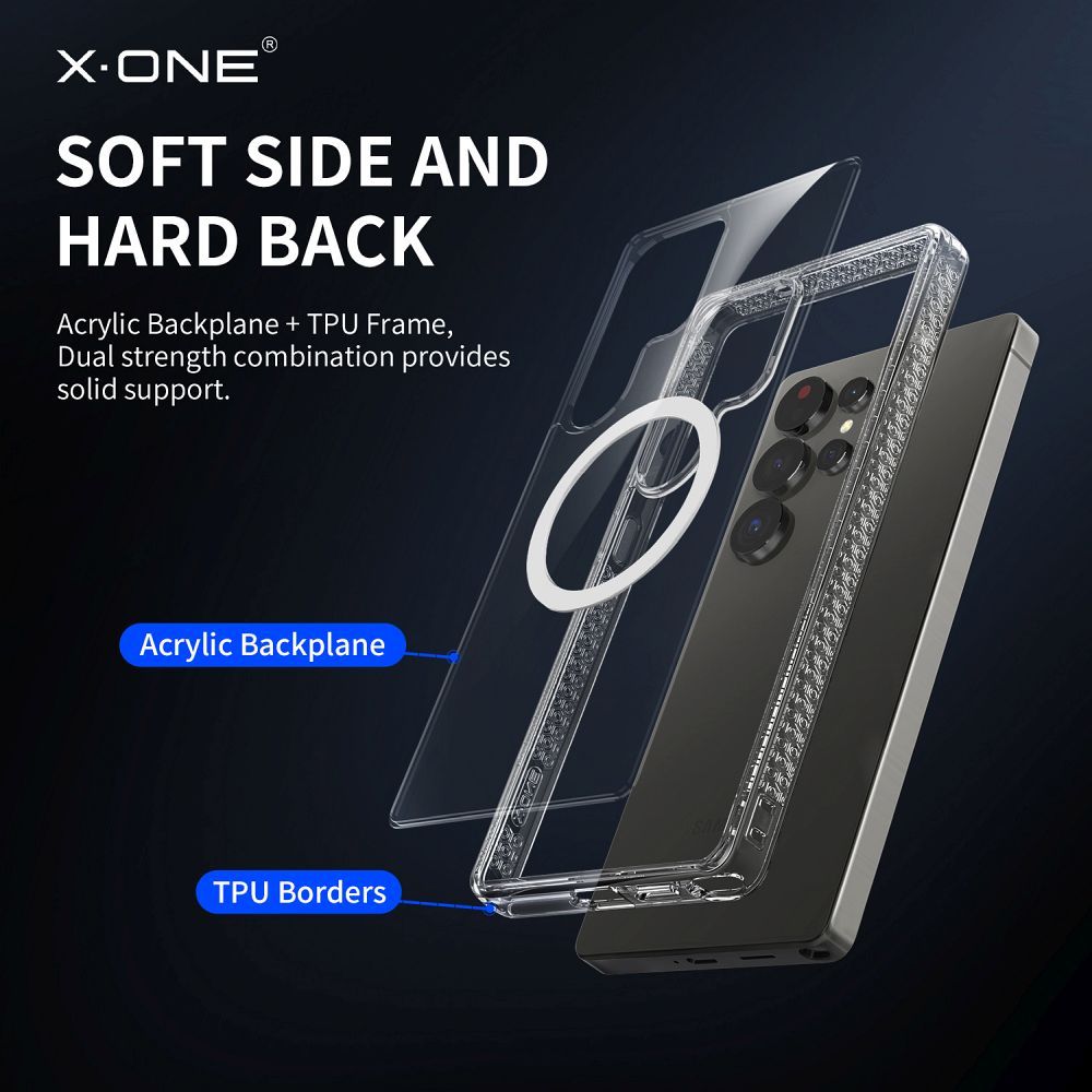 X-ONE Dropguard Magnetic Case Pro (compatible with MagSafe) for Samsung Galaxy S25 Plus