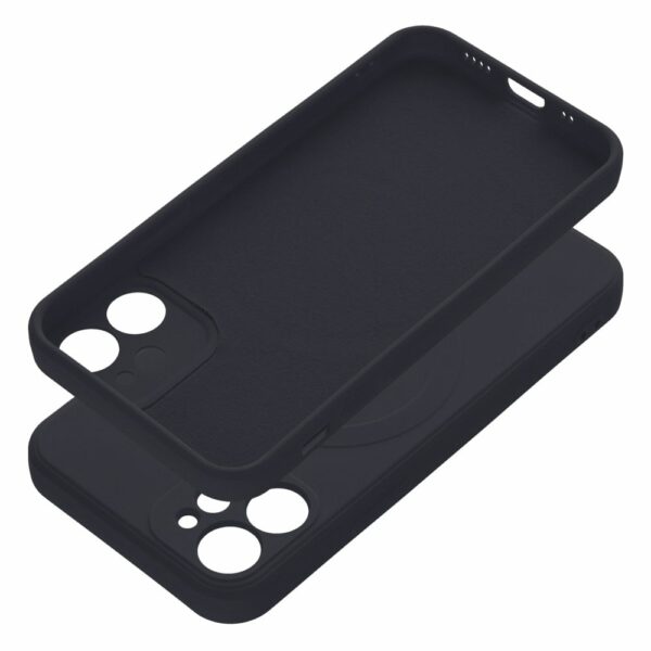 SILICONE MAG COVER case compatible with MagSafe for IPHONE 12 Mini black