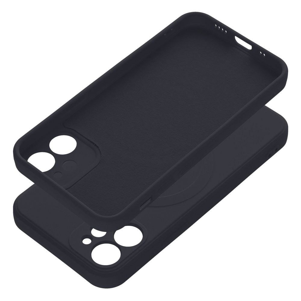 SILICONE MAG COVER case compatible with MagSafe for IPHONE 12 Mini black