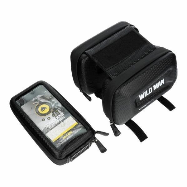 WILDMAN traveling bag for bike frame with zipper E6S 1,2L ( 4 "- 7" ) black