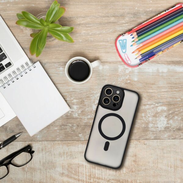 VARIETE MAG COVER Case compatible with MagSafe for IPHONE 14 PRO MAX black