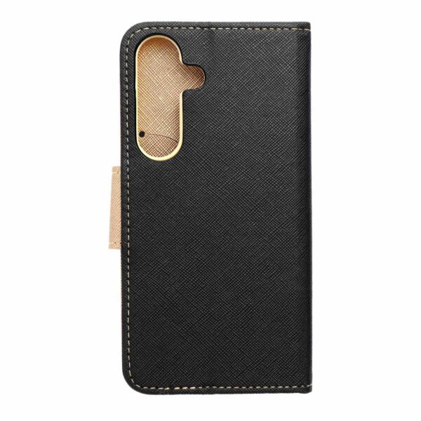 FANCY Book case for SAMSUNG S25 black / gold