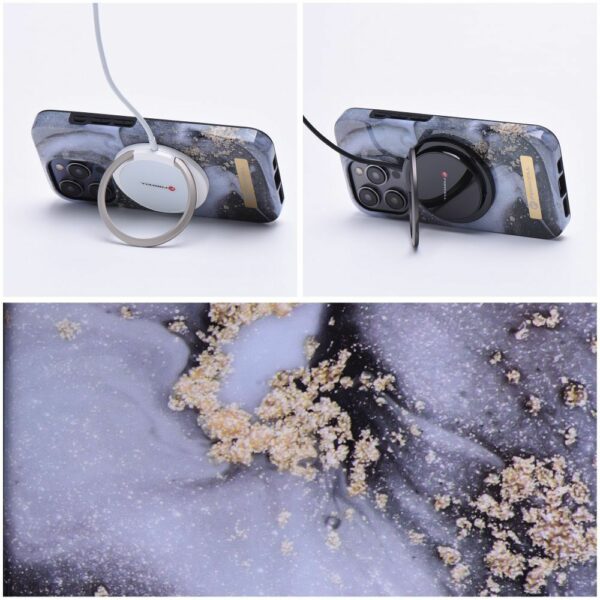 FORCELL F-PROTECT Mirage case compatible with MagSafe for IPHONE 15 Pro Max marble mist