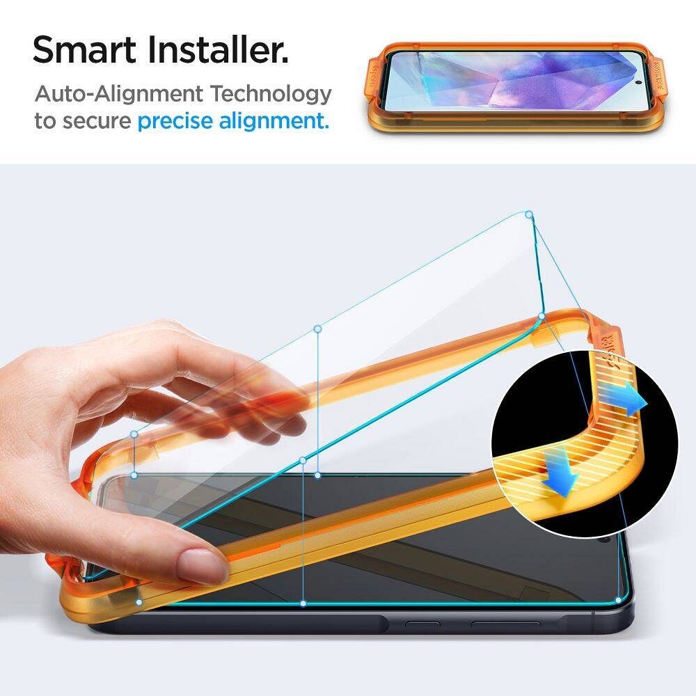 a231a94e5f210c9db8bbfab23329868d SPIGEN tempered glass ALM GLAS. TR 2-pack for SAMSUNG A55 5G clear