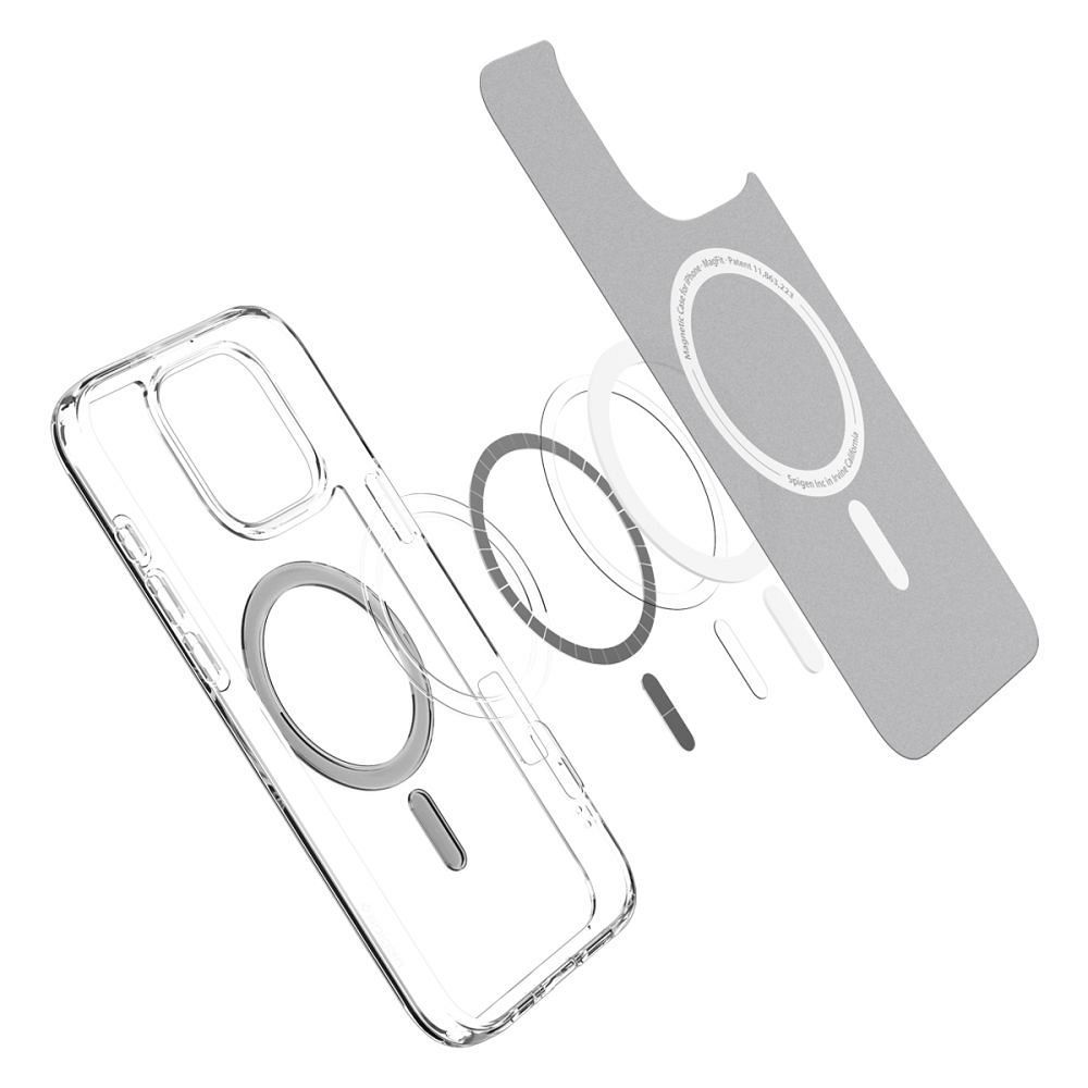 SPIGEN case ULTRA HYBRID MAG compatible with MagSafe for IPHONE 16 Pro graphite