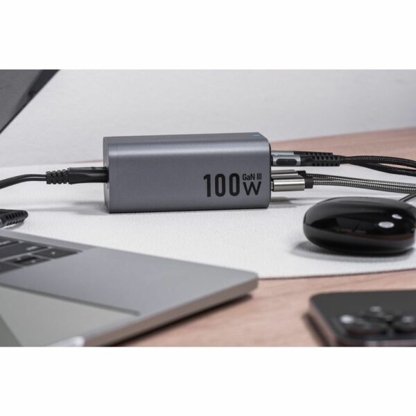 FORCELL F-ENERGY GaN III VT-49 desktop charger 2 x Type C + 2 x USB A PD QC4.0 SFC2.0 5A 100W gray