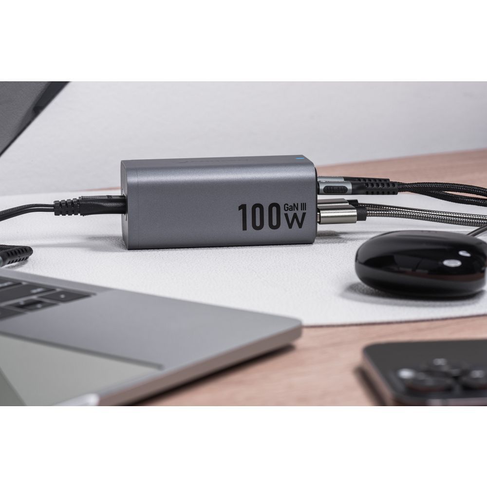 FORCELL F-ENERGY GaN III VT-49 desktop charger 2 x Type C + 2 x USB A PD QC4.0 SFC2.0 5A 100W gray